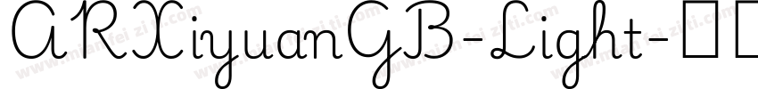 ARXiyuanGB-Light字体转换