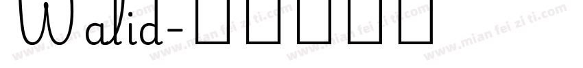 Walid字体转换
