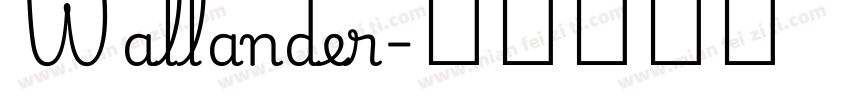 Wallander字体转换