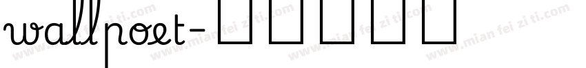 wallpoet字体转换