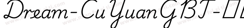 Dream-CuYuanGBT字体转换