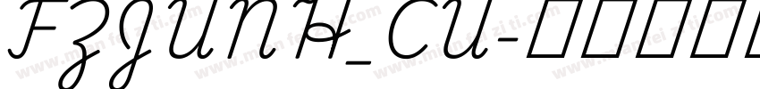 FZJUNH_CU字体转换