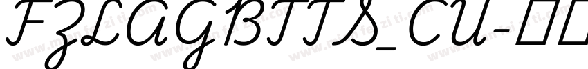 FZLAGBTTS_CU字体转换