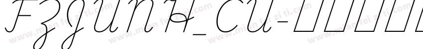 FZJUNH_CU字体转换