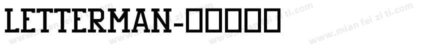 Letterman字体转换