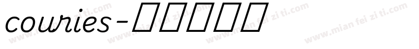 couries字体转换