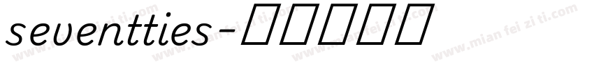 seventties字体转换
