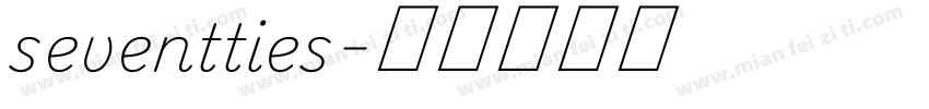 seventties字体转换
