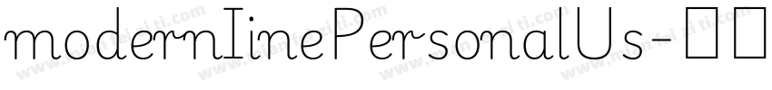 modernIinePersonalUs字体转换