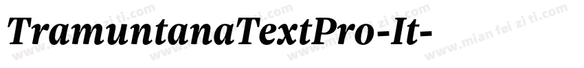 TramuntanaTextPro-It字体转换