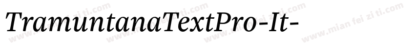 TramuntanaTextPro-It字体转换