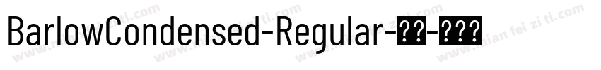 BarlowCondensed-Regular-普通字体转换