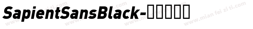SapientSansBlack字体转换