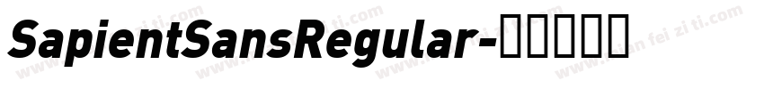 SapientSansRegular字体转换