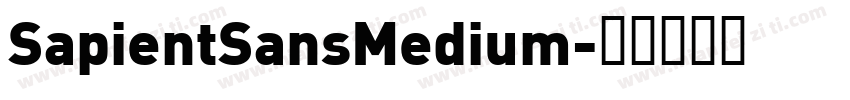 SapientSansMedium字体转换