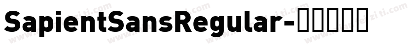SapientSansRegular字体转换