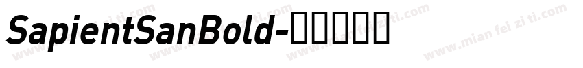 SapientSanBold字体转换