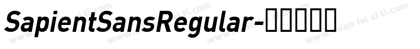 SapientSansRegular字体转换