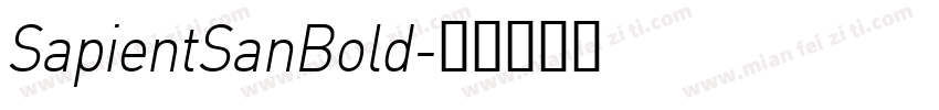 SapientSanBold字体转换