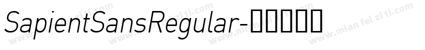 SapientSansRegular字体转换