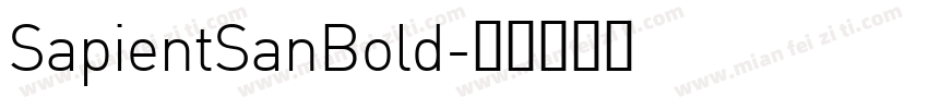 SapientSanBold字体转换