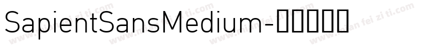 SapientSansMedium字体转换