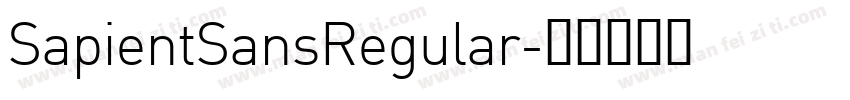 SapientSansRegular字体转换