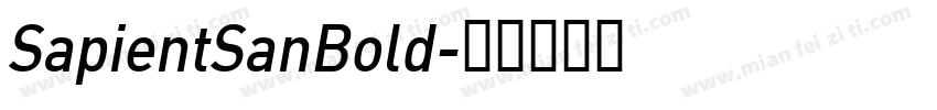 SapientSanBold字体转换