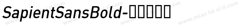 SapientSansBold字体转换