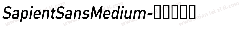 SapientSansMedium字体转换