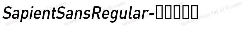SapientSansRegular字体转换