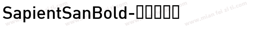SapientSanBold字体转换