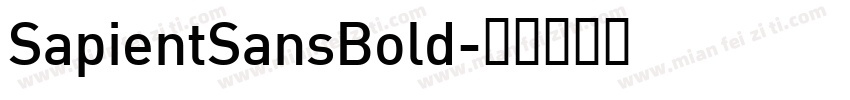 SapientSansBold字体转换