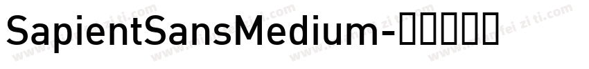 SapientSansMedium字体转换