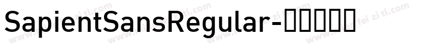 SapientSansRegular字体转换