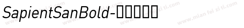 SapientSanBold字体转换