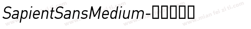SapientSansMedium字体转换