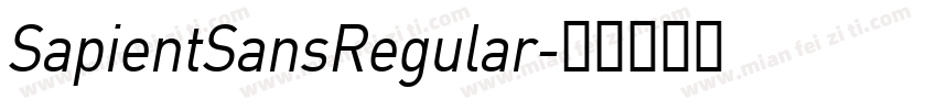 SapientSansRegular字体转换