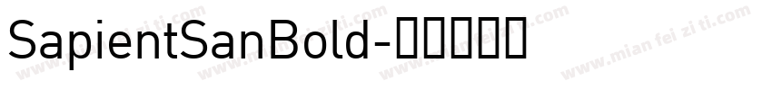 SapientSanBold字体转换