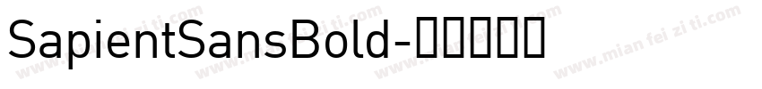 SapientSansBold字体转换