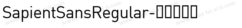 SapientSansRegular字体转换