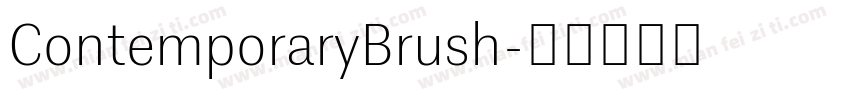 ContemporaryBrush字体转换