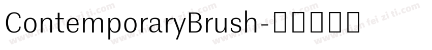 ContemporaryBrush字体转换