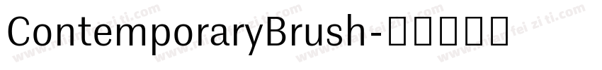 ContemporaryBrush字体转换