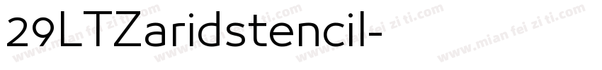 29LTZaridstencil字体转换
