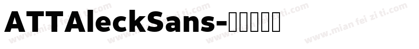 ATTAleckSans字体转换