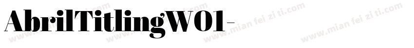 AbrilTitlingW01字体转换