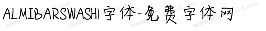 ALMIBARSWASH1字体字体转换