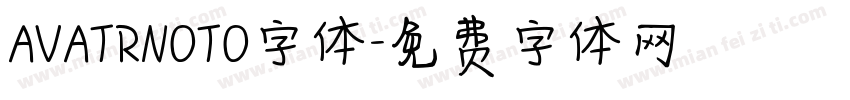 AVATRNOTO字体字体转换
