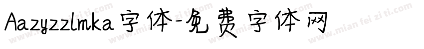 Aazyzzlmka字体字体转换